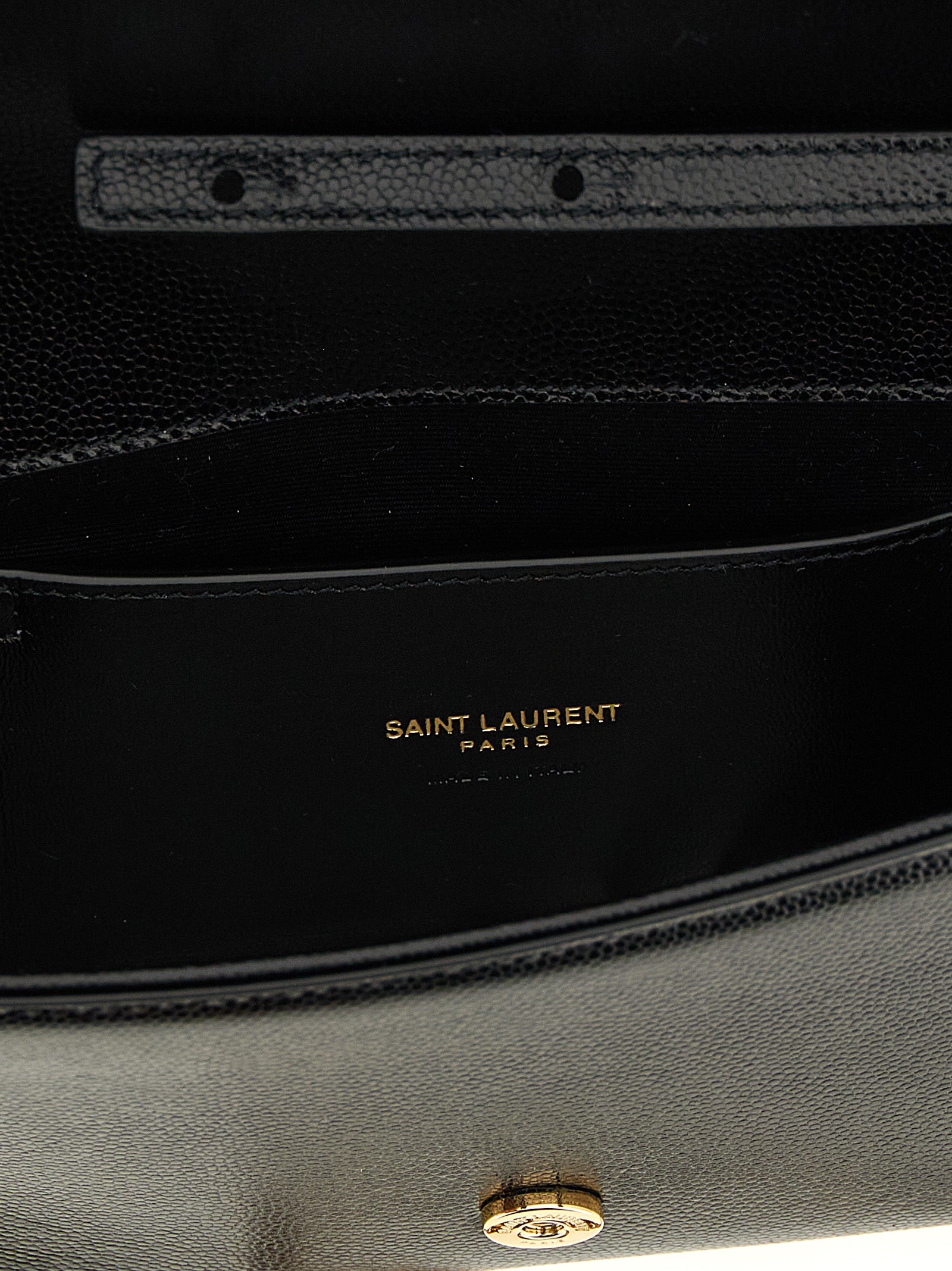 Kate clutch Black Calfskin Leather (bos Taurus)