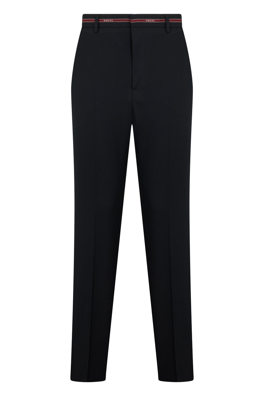 Trousers High-Waisted Wool Black Skinny