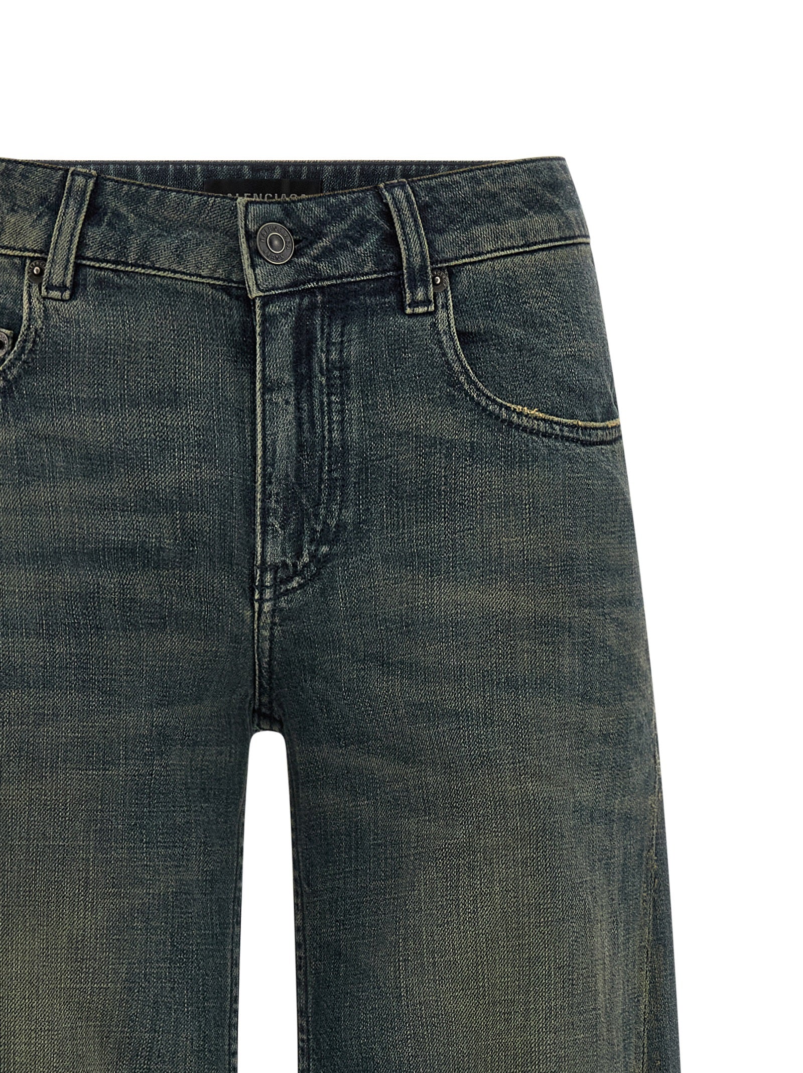 A Gamba Ampia jeans Blue Cotton