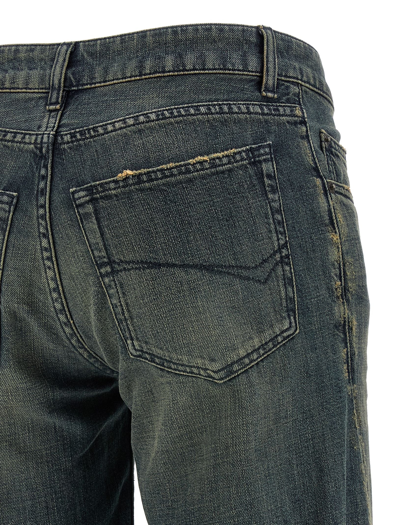 A Gamba Ampia jeans Blue Cotton