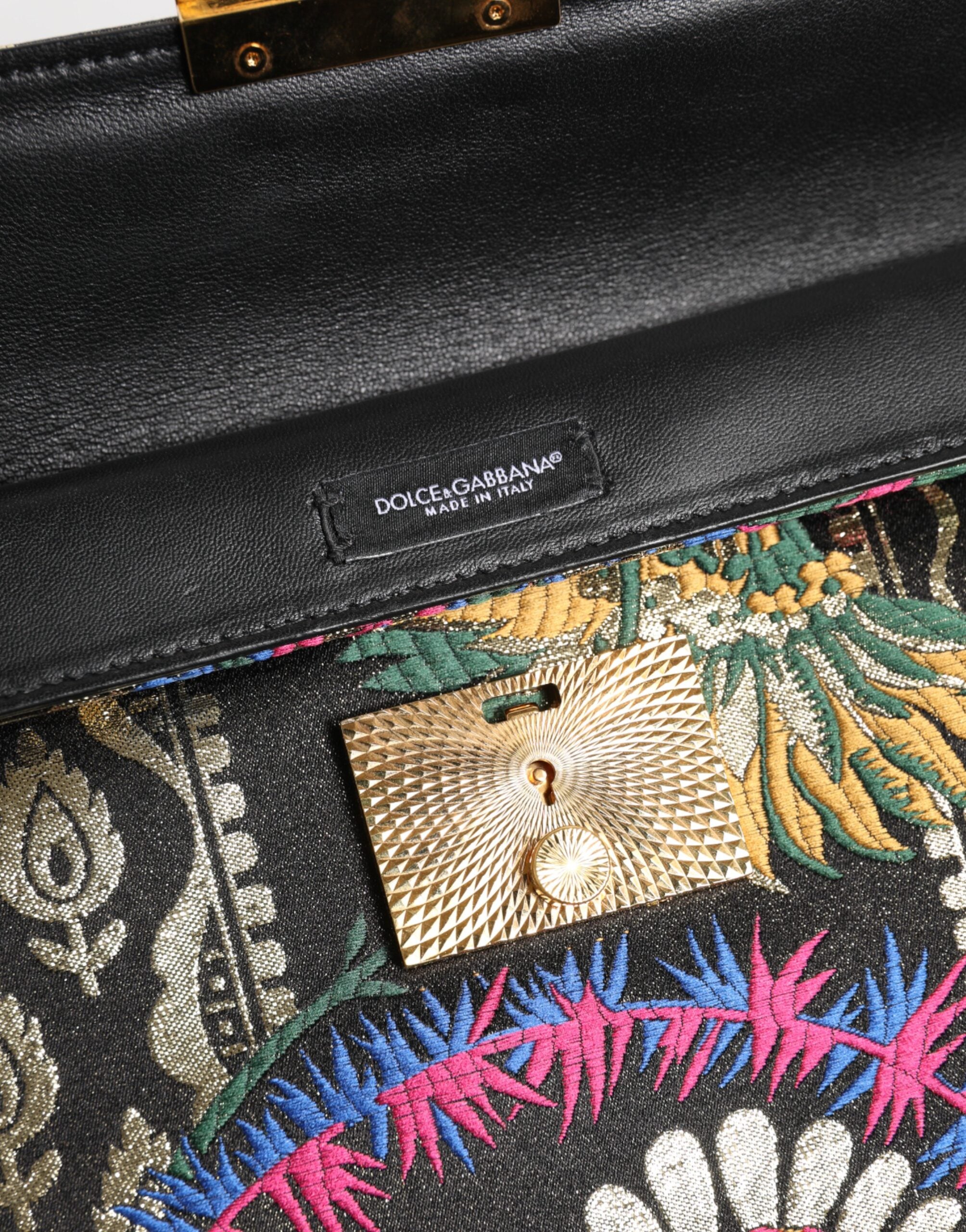 Multicolor Jacquard Floral Document Briefcase Bag Fabric