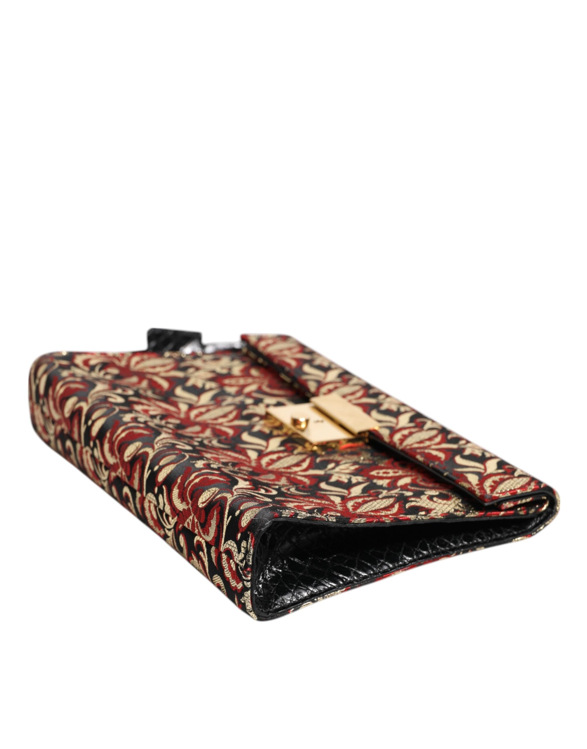 Multicolor Jacquard Floral Document Briefcase Bag Fabric