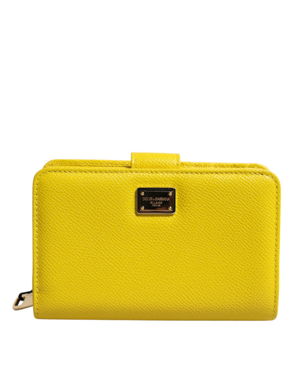 Dolce & Gabbana 100% Calf Leather wallet in yellow