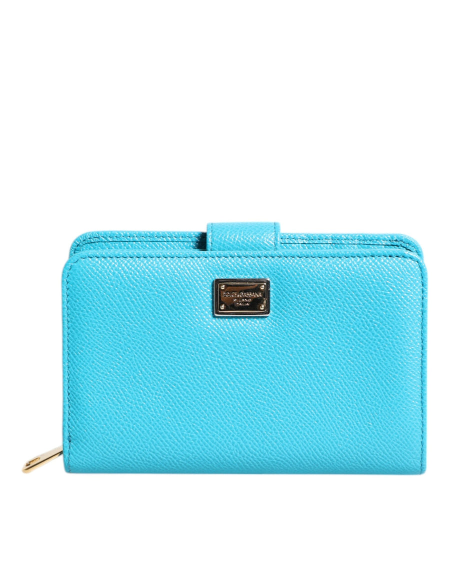 Dolce & Gabbana 100% Calf Leather wallet in blue