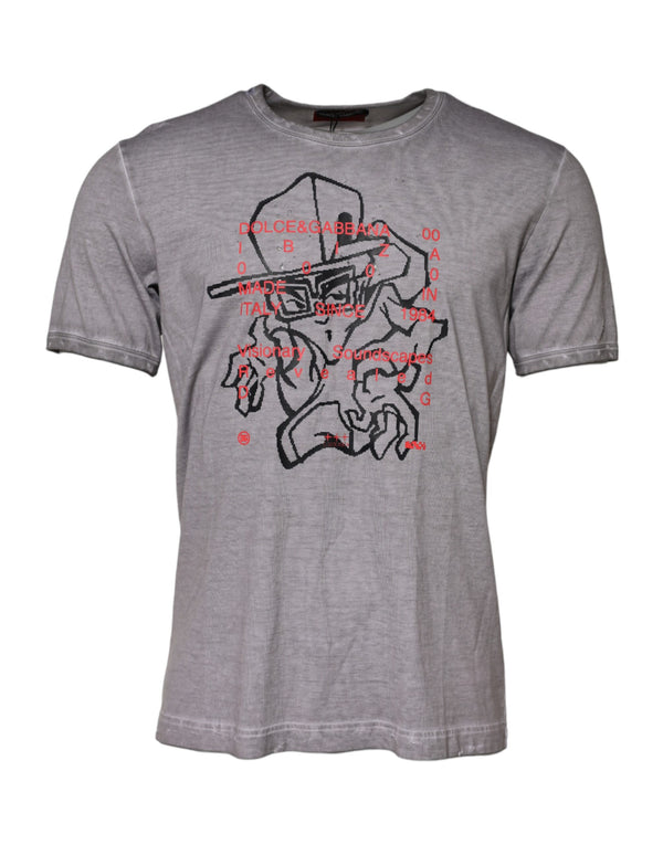 Dolce & Gabbana 100% Cotton t-shirt in gray