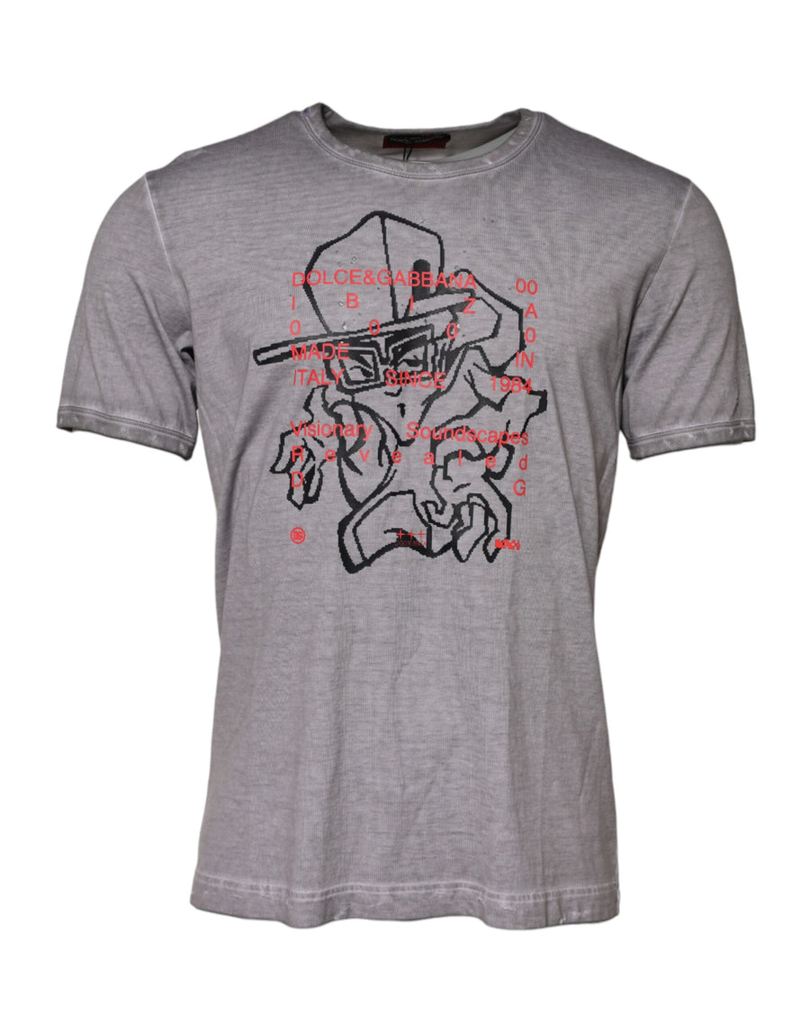 Dolce & Gabbana 100% Cotton t-shirt in gray
