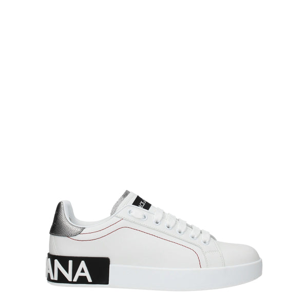 Dolce & Gabbana Leather sneaker in white
