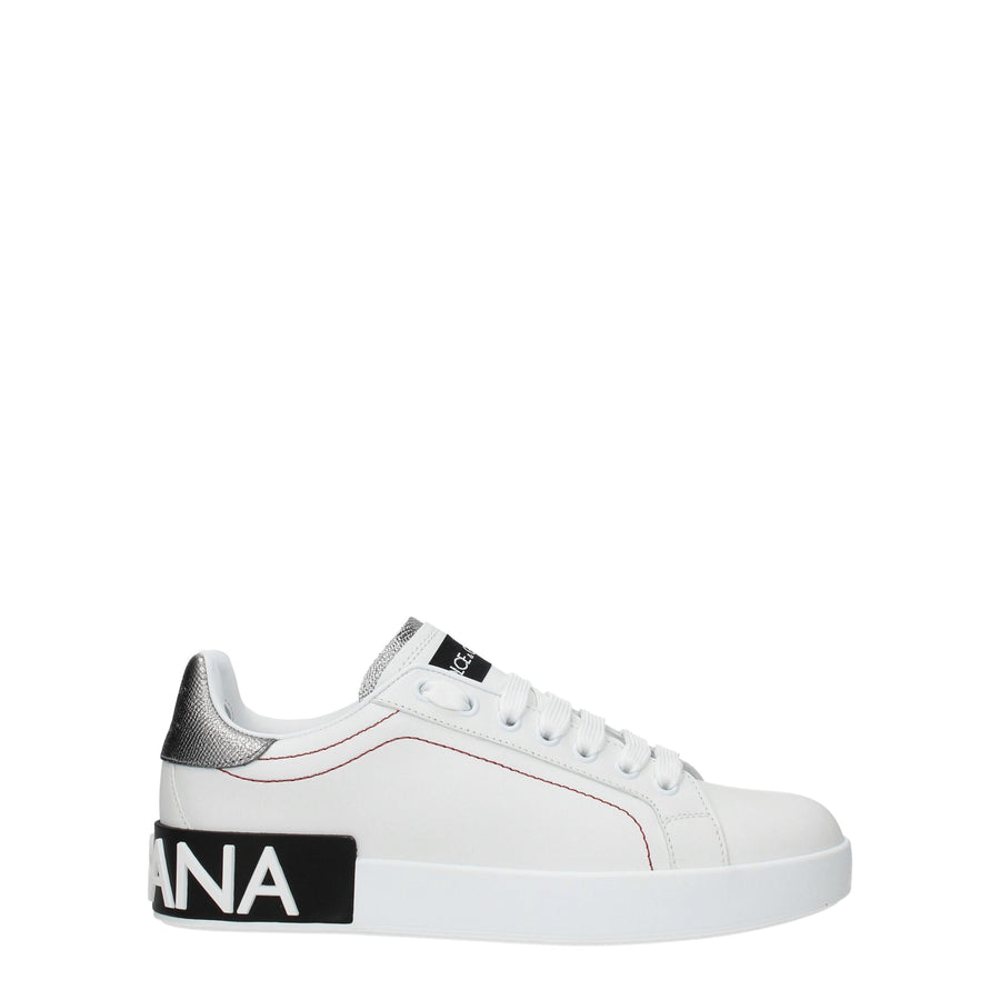 Dolce & Gabbana Leather sneaker in white