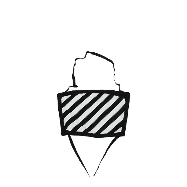 Off-White 100% cotton face scarf in black