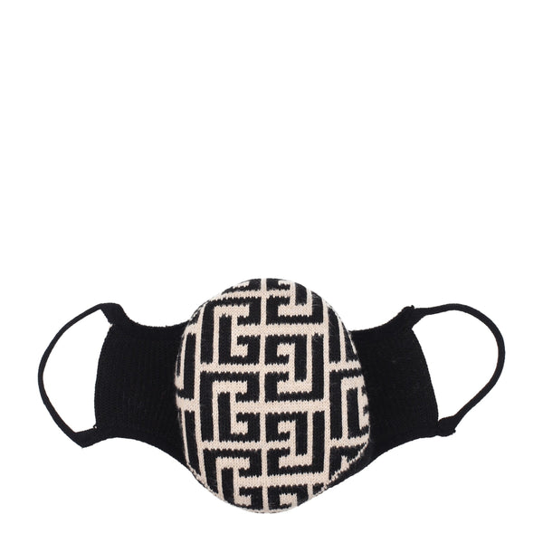 Balmain 74% cotton scarf in beige