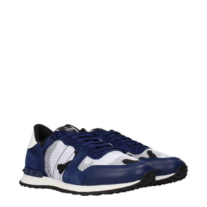 Valentino Garavani Leather sneaker in navy — view 2