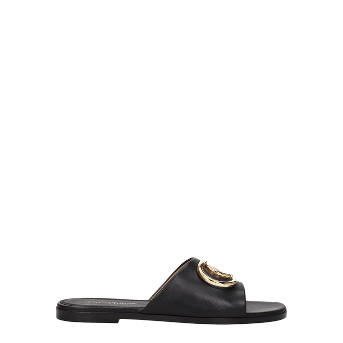 Off-White slider in black