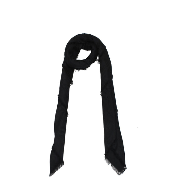 Balmain 95% viscose scarf in black