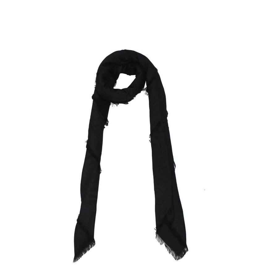 Balmain 95% viscose scarf in black