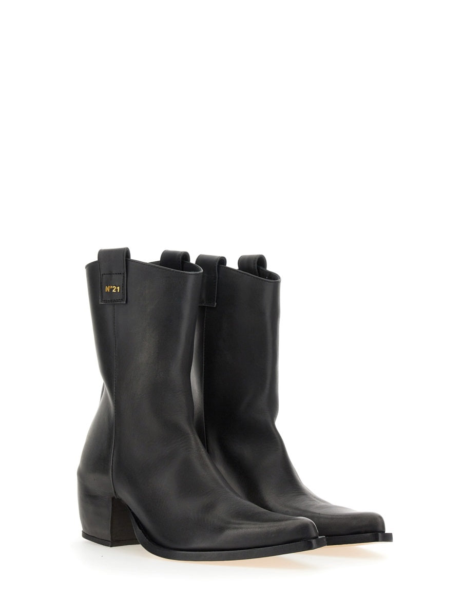 Leather Boot Black