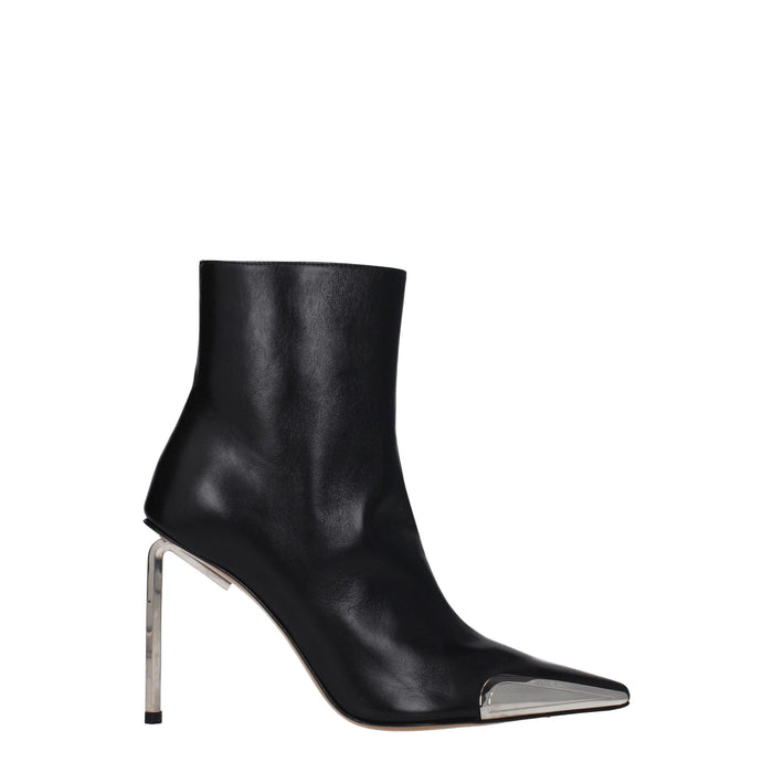 Off-White Leather ankle boot in black