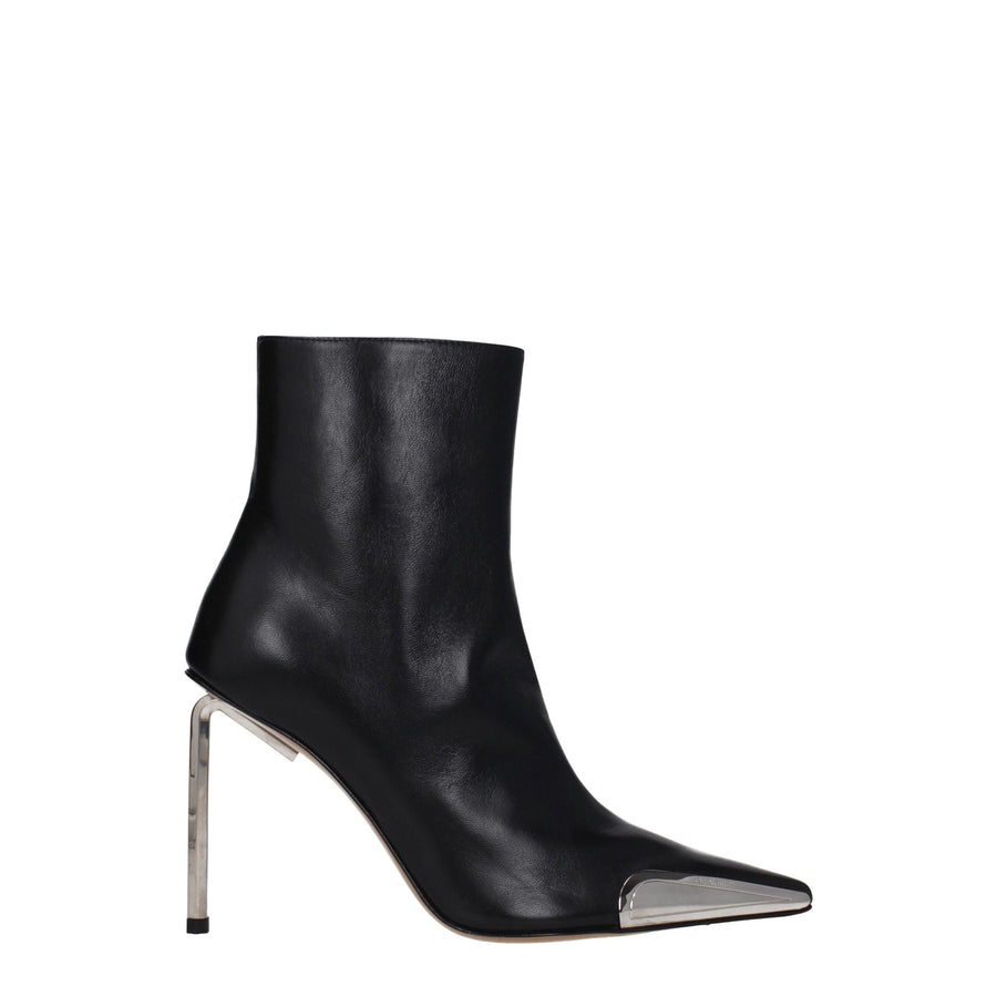 Off-White Leather ankle boot in black