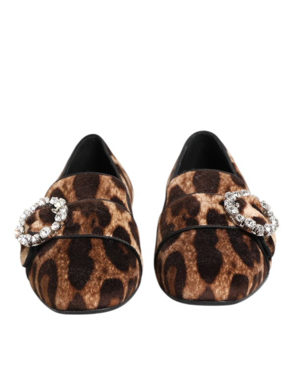 Dolce & Gabbana 90% Cotton loafer in brown