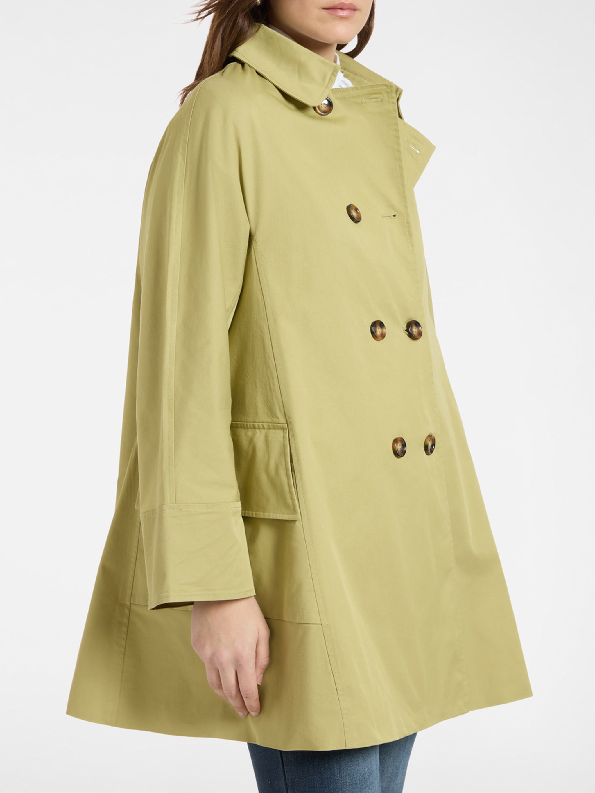 Caban Linea Kimono Green Cappotto