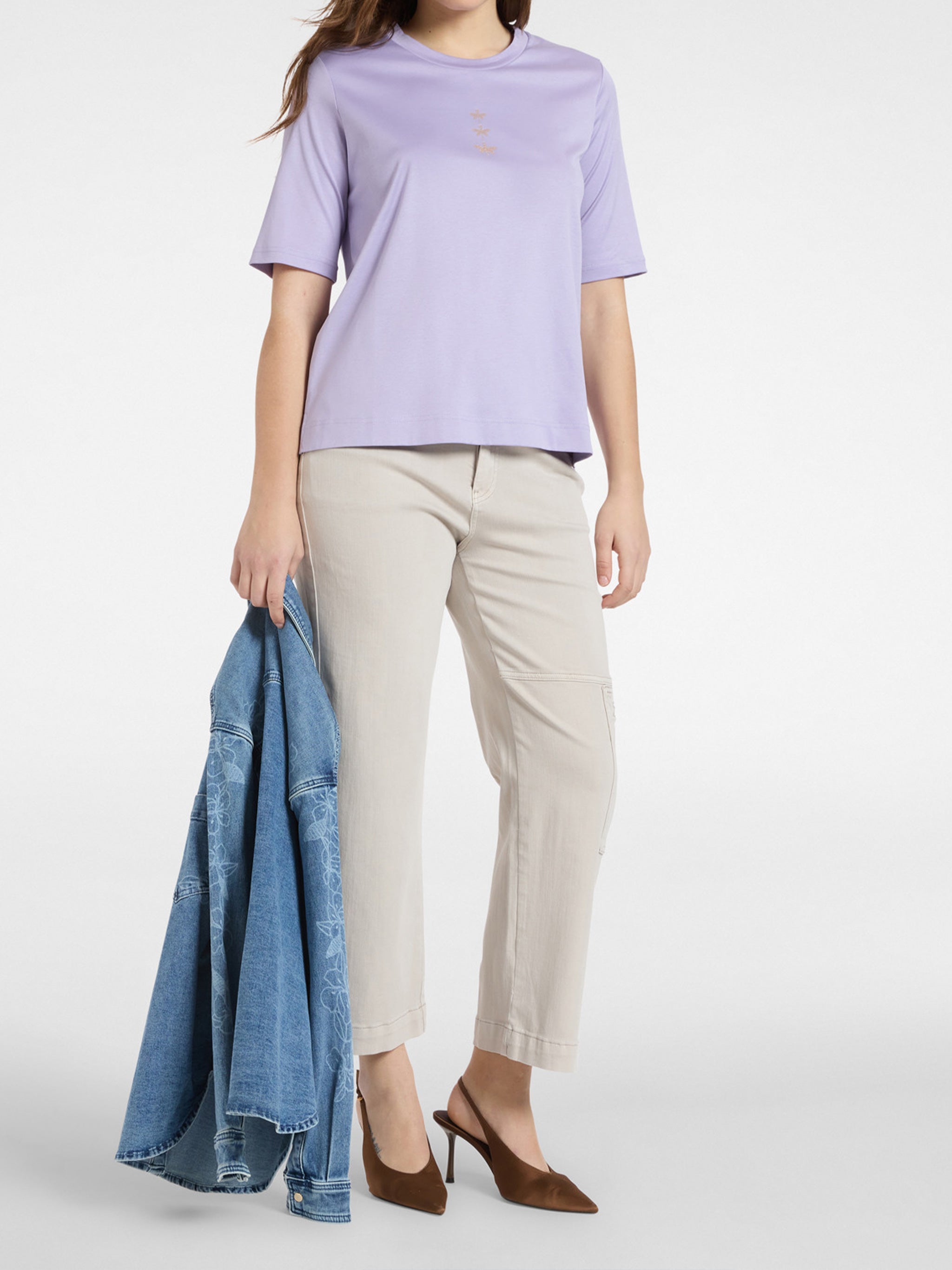 T-shirt Girocollo Pink & Purple