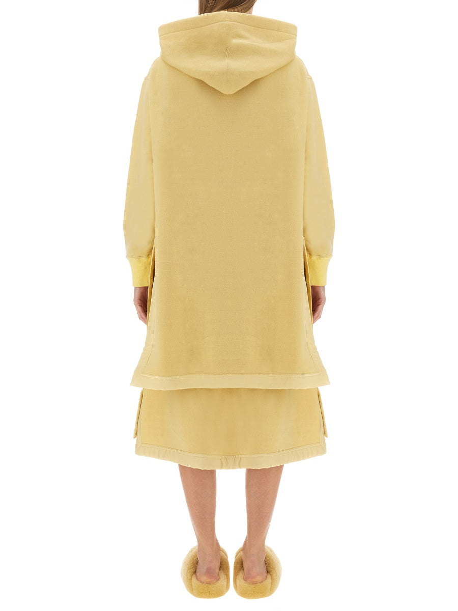 Hoodie Yellow Virgin Wool Sweatshirts