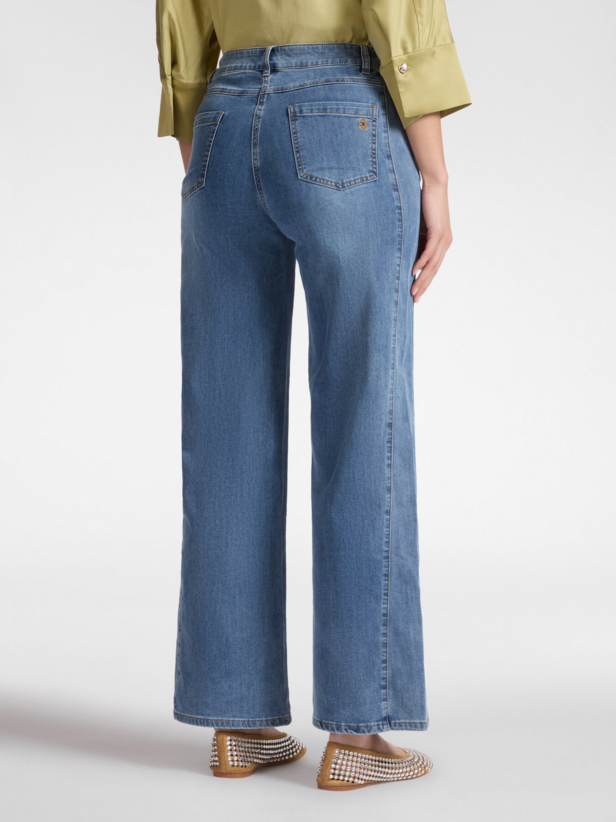 Jeans Wide Leg Blue