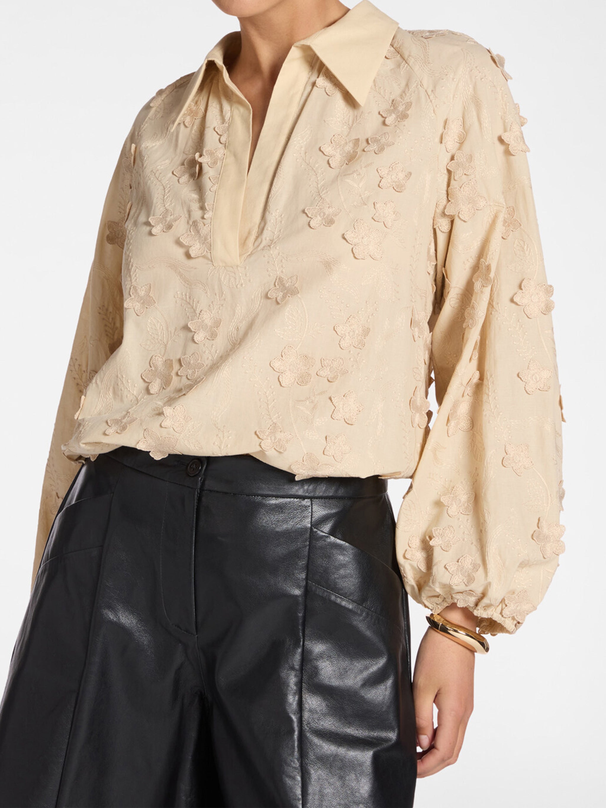 Blusa Kimono Nude & Neutrals Top
