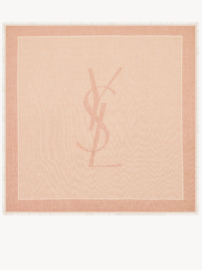 Grand Carre Rayures Cassandre Brown Foulard