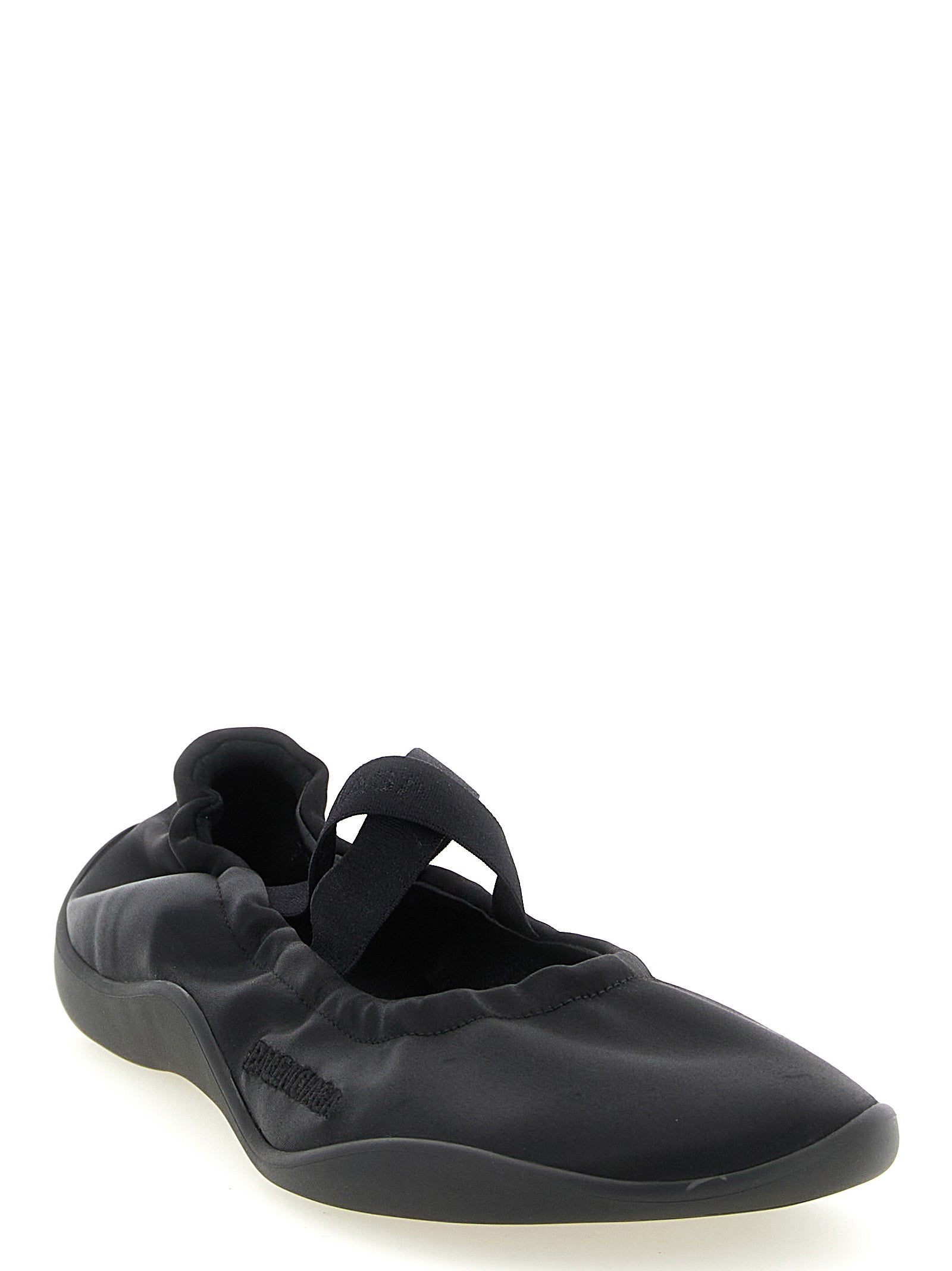 Shibuya Ballet Flats Black Polyester Flat Shoes
