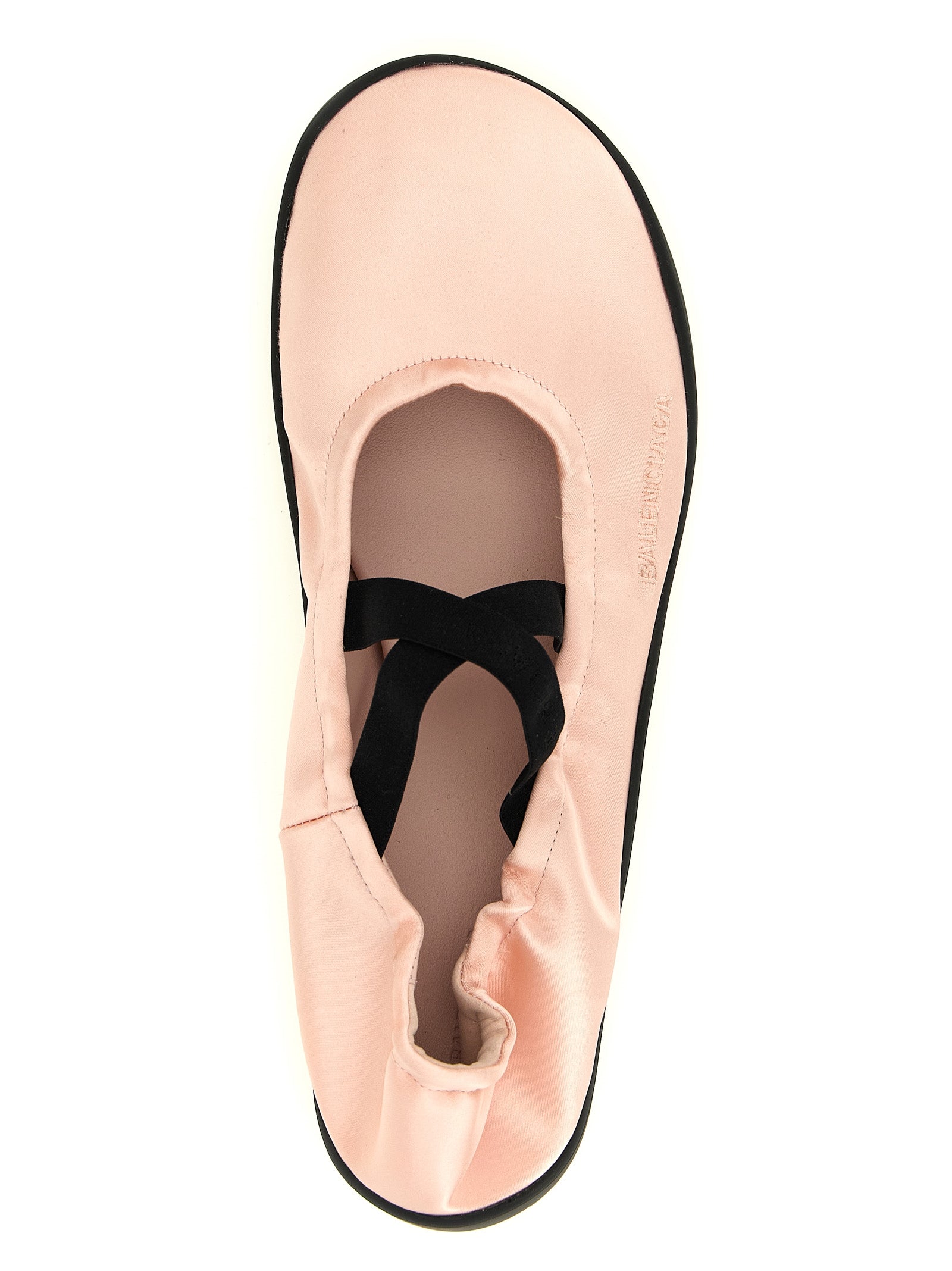 Shibuya Ballet Flats Pink Polyester Flat Shoes