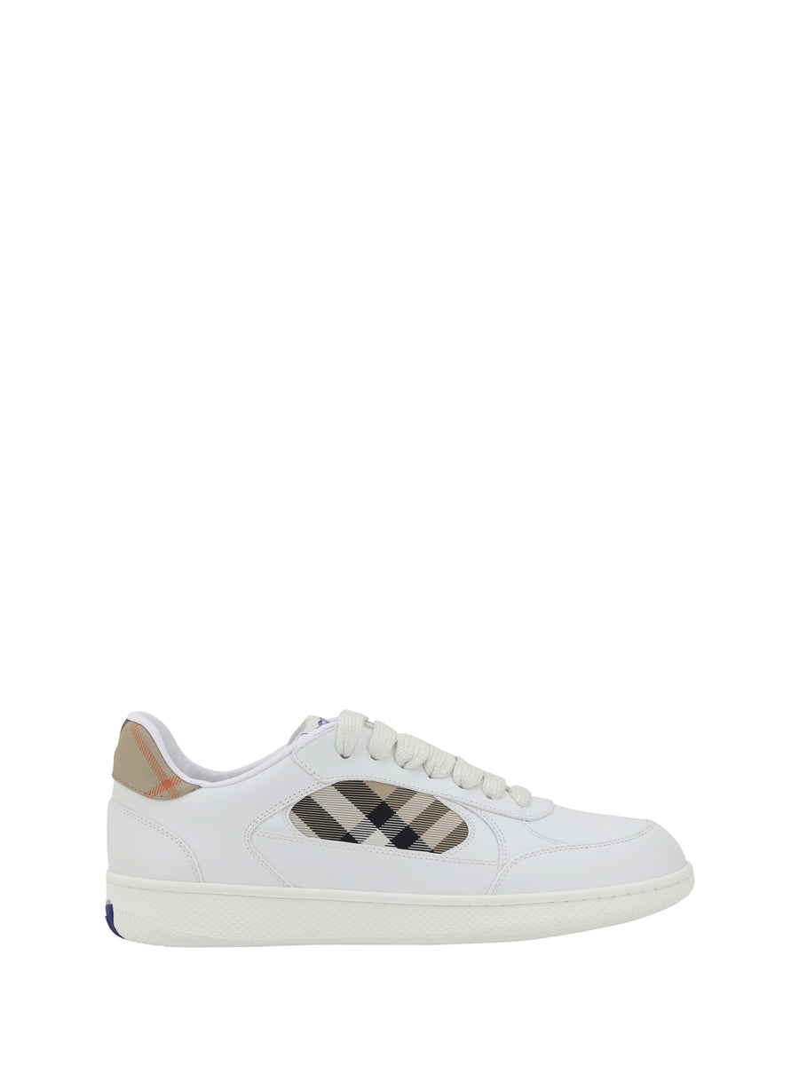 Burberry Upper: 100% calf leather; Sole: 100% rubber sneaker in white