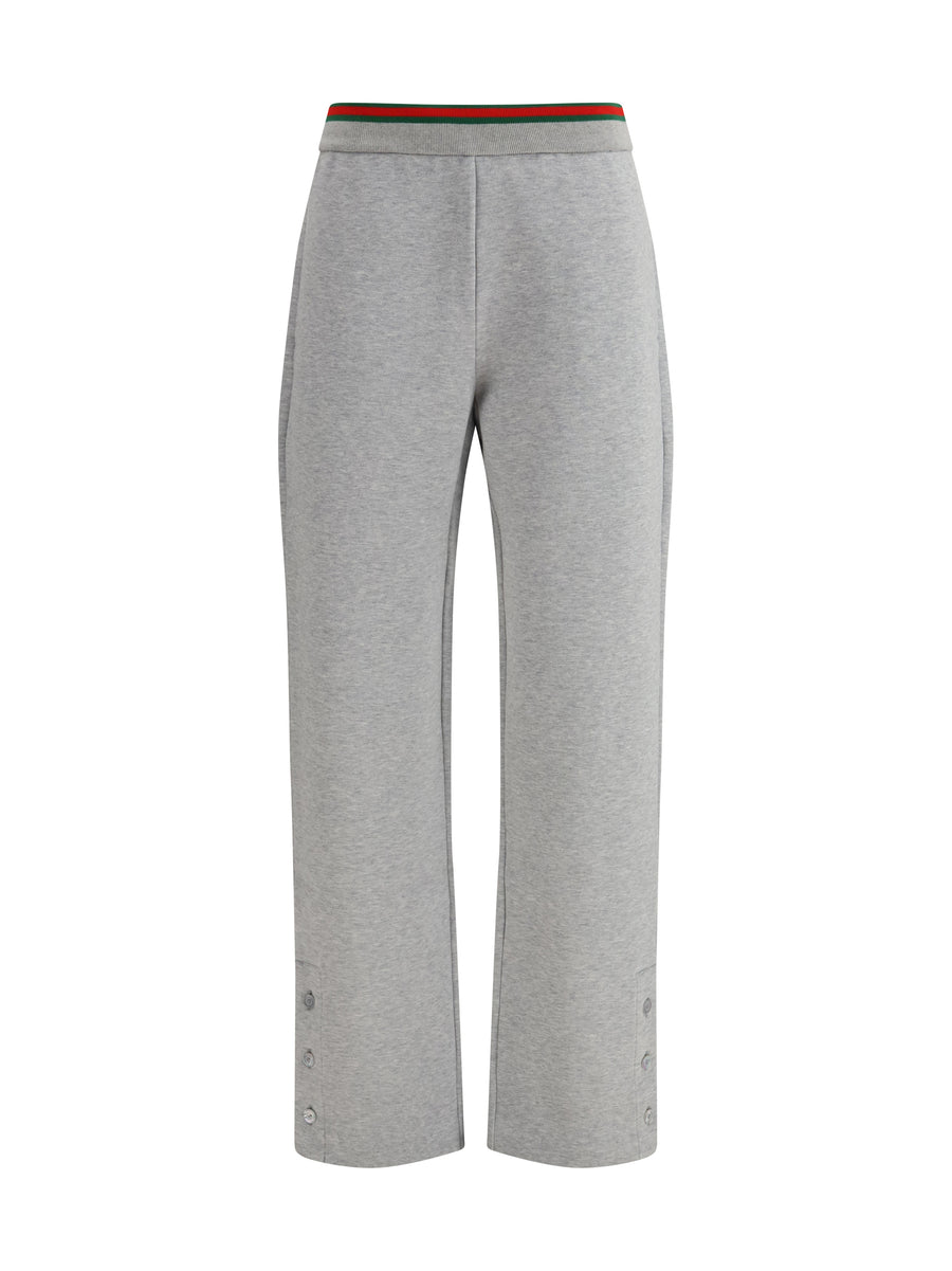 Gucci 60% Cotton; 40% Polyamide joggers in gray