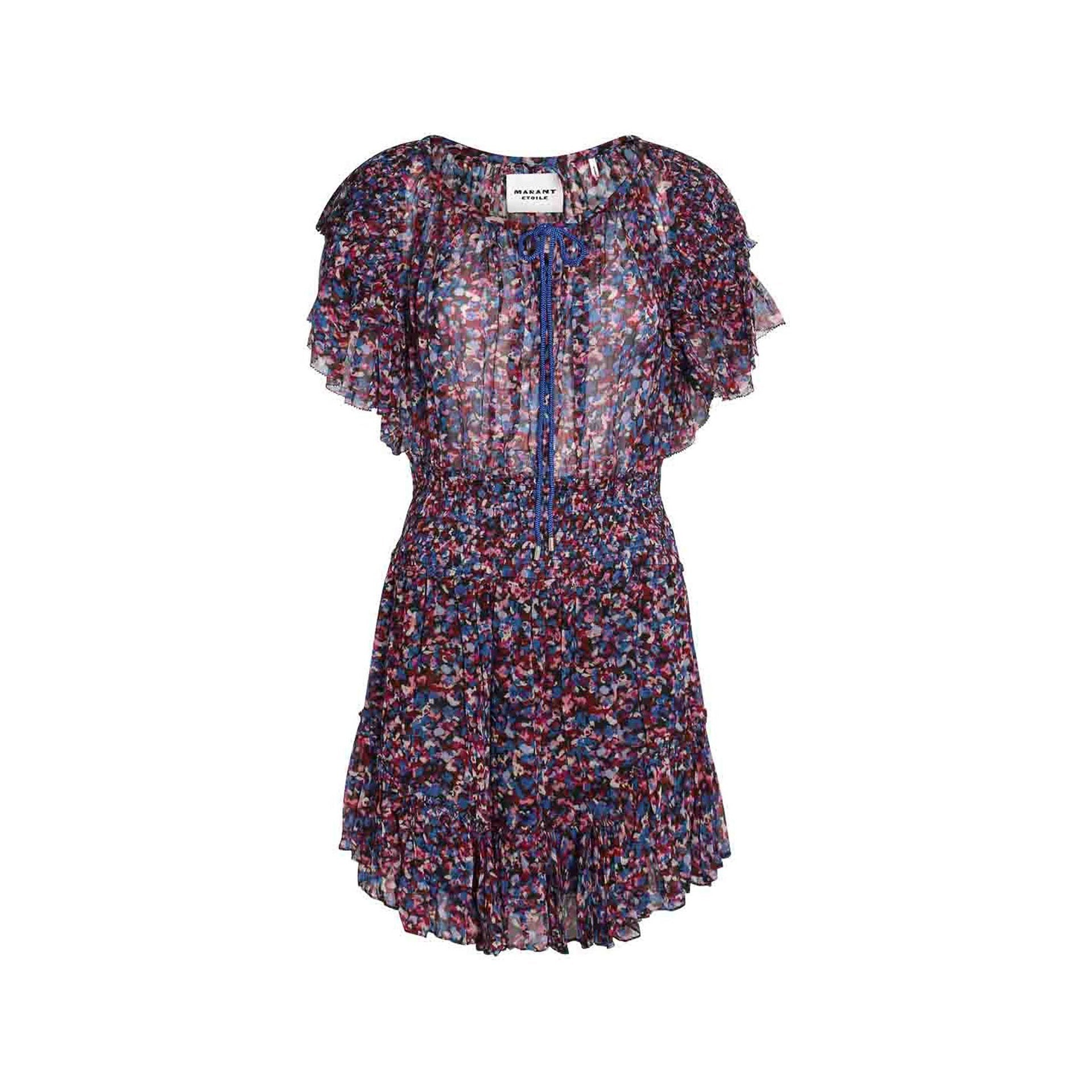 Isabel Marant Florise Mini Dress Blue
