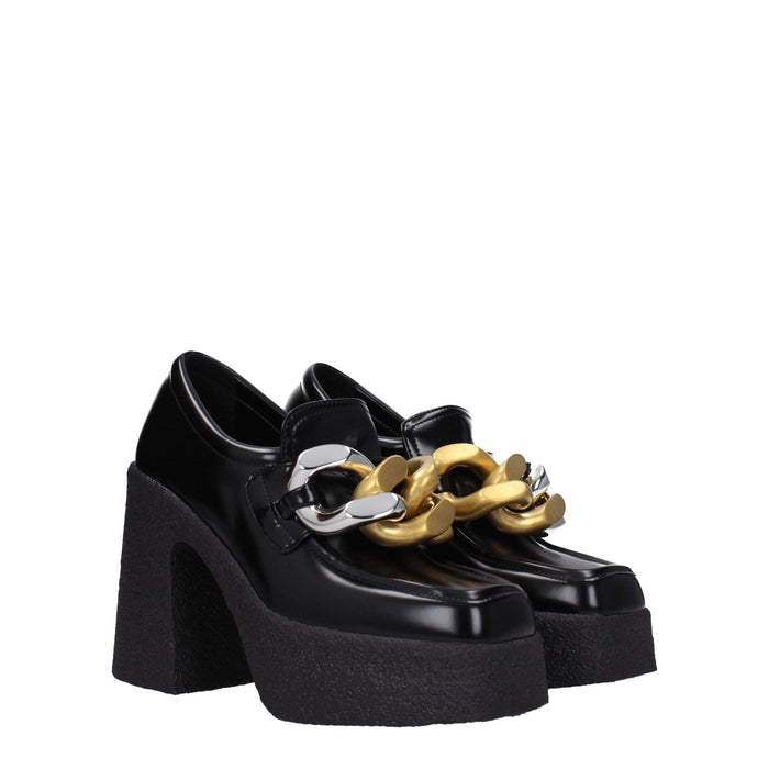 Stella McCartney Eco Leather platform loafer in black — view 2