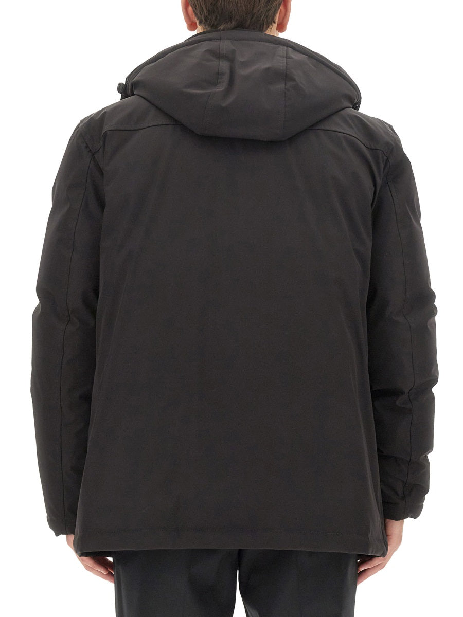 Technical Fabric Caban Black Polyamide Jacket