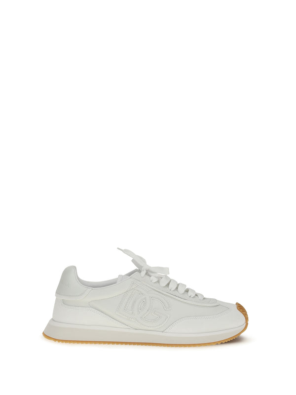 Dolce & Gabbana Upper: 100% calf leather; Sole: 100% rubber sneaker in white