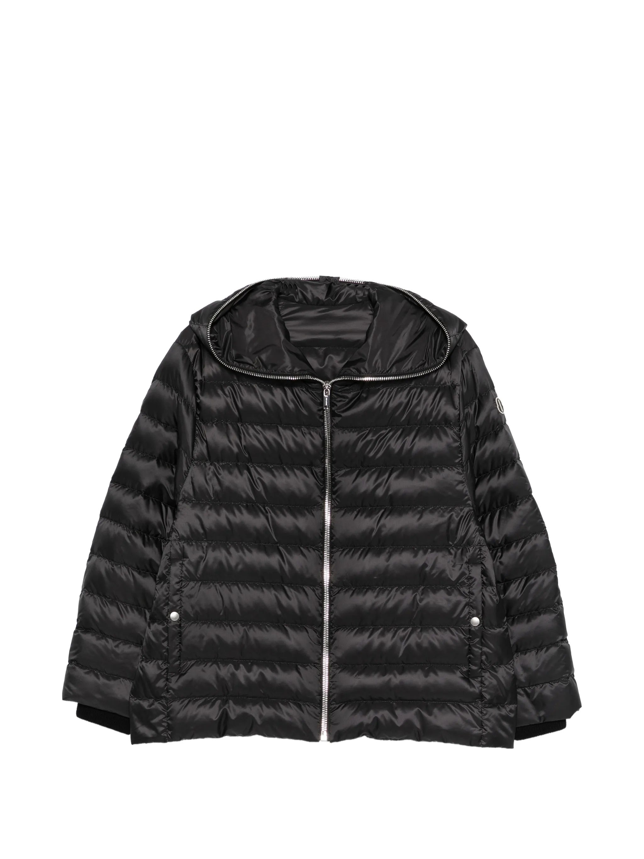 Woven Ziplock Jacket Black Giacca