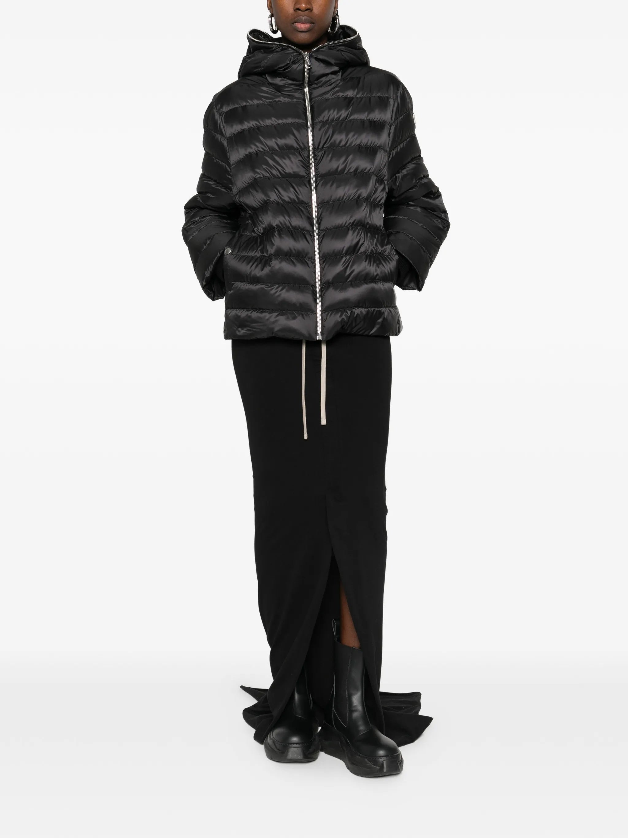 Woven Ziplock Jacket Black Giacca