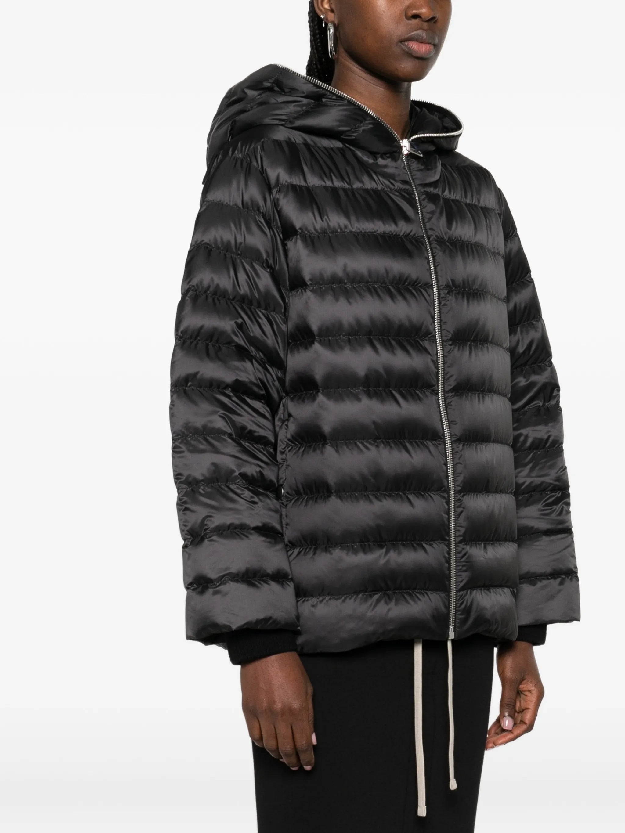Woven Ziplock Jacket Black Giacca