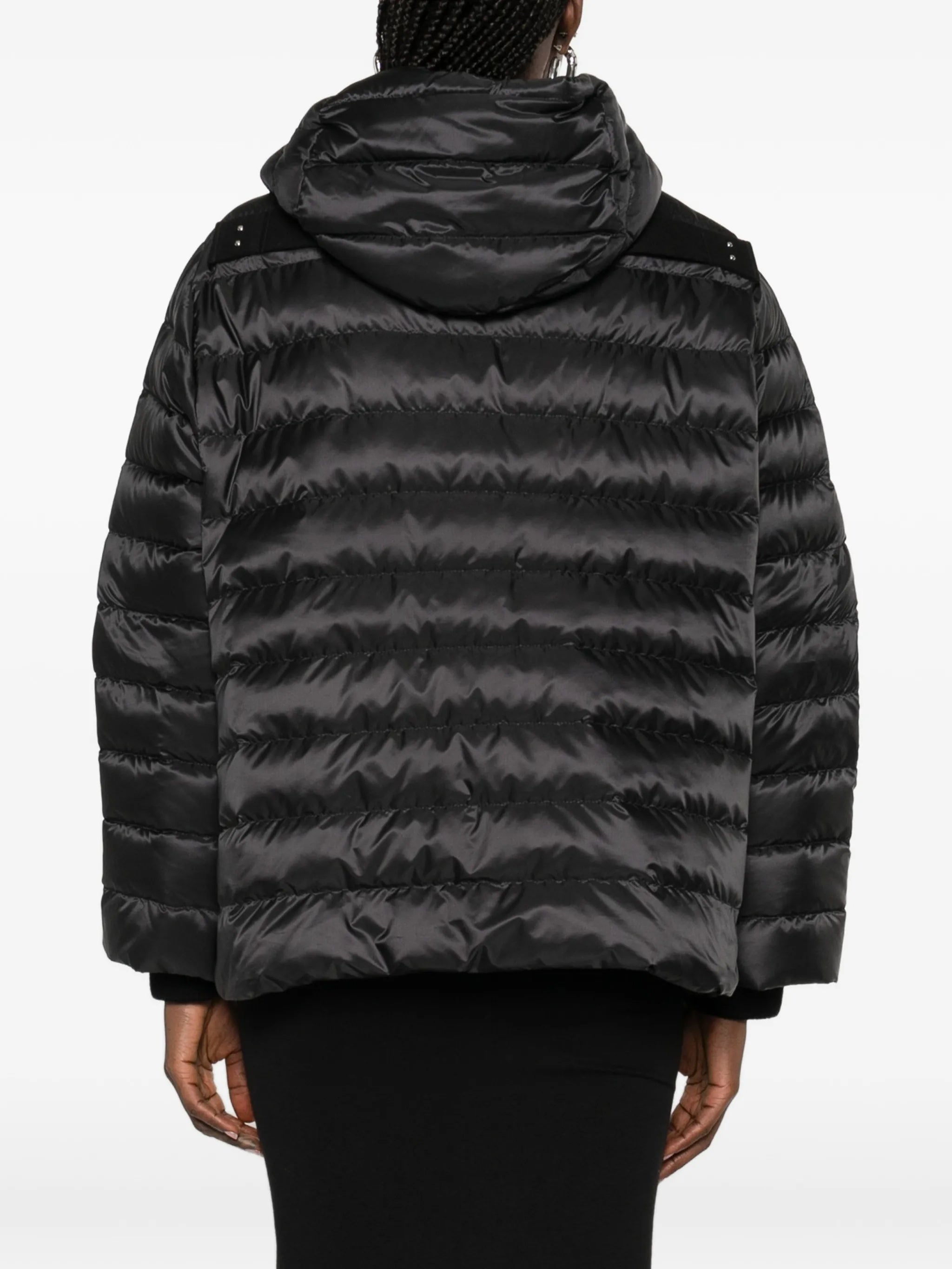 Woven Ziplock Jacket Black Giacca