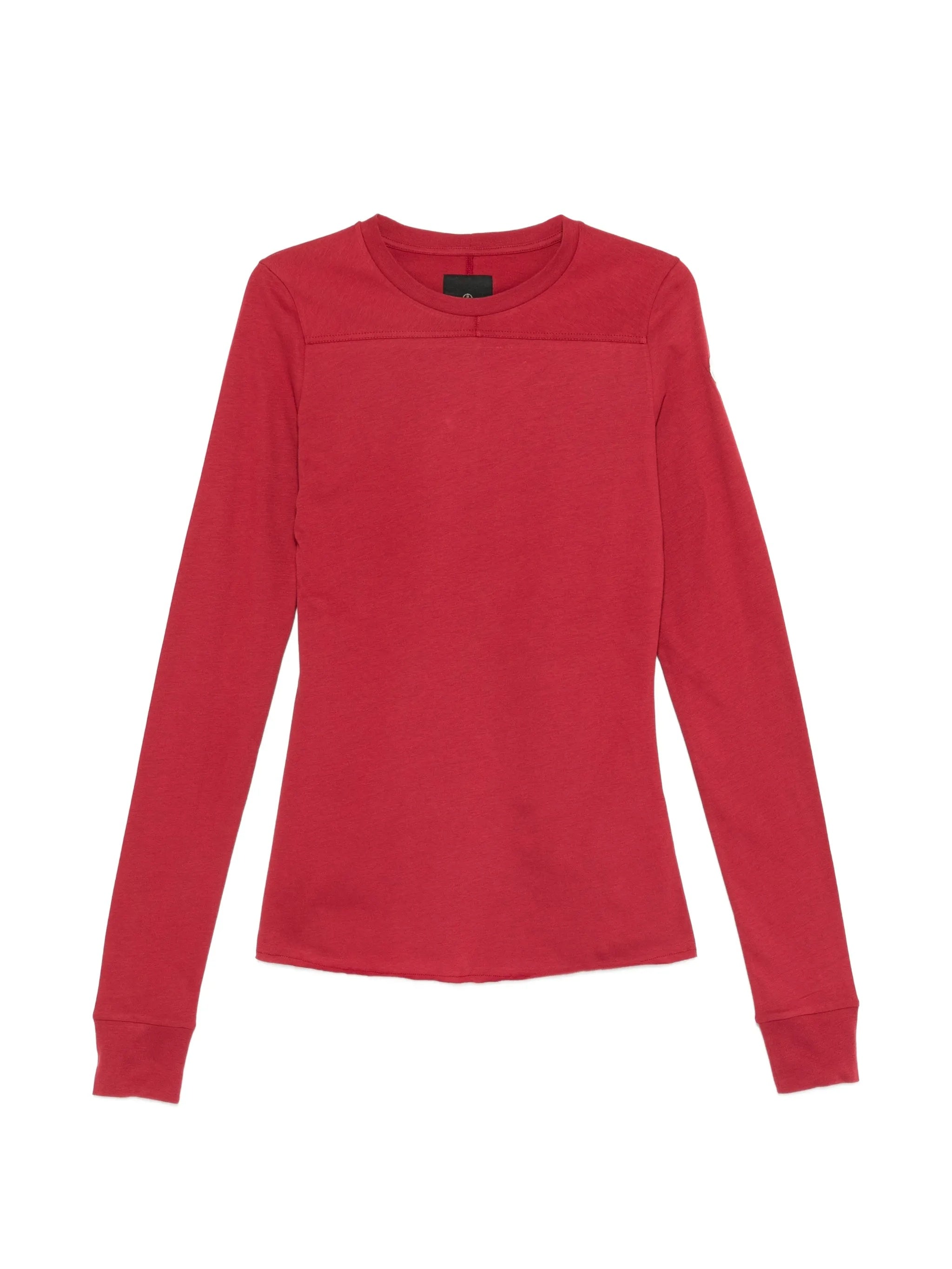 Knitted Girder Ls Tshirt Red Maglia