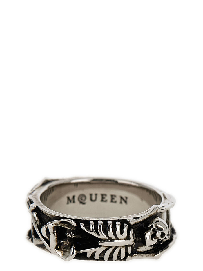 Dancing Skeleton ring Silver Steel Jewelry