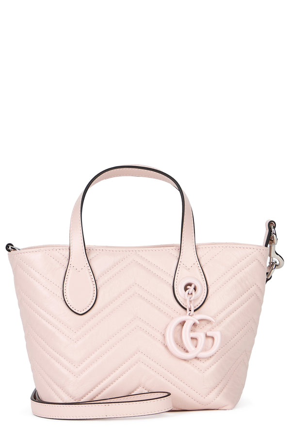 Handbag Marmont Mini Pale Pink Leather Calf Skin Handbags