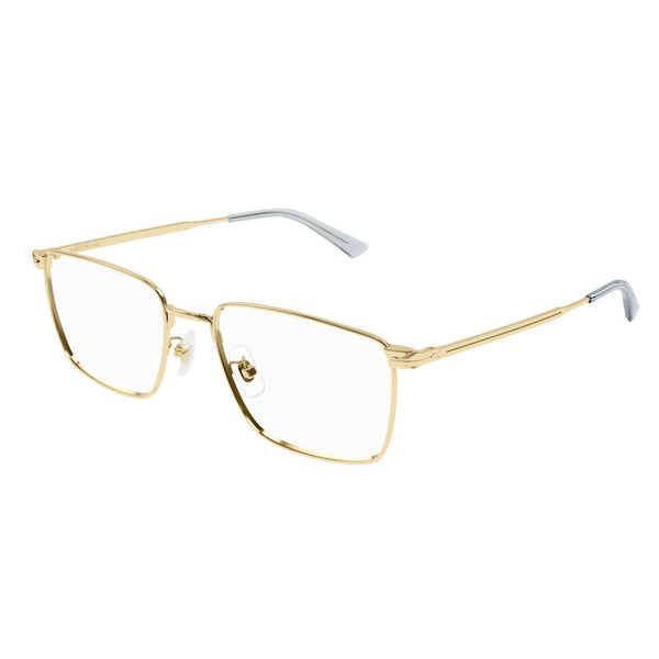 Montblanc Eyeglasses Square Full Rim, Gold Frame And Clear Demo Lens Mb0308o001 Sunglasses