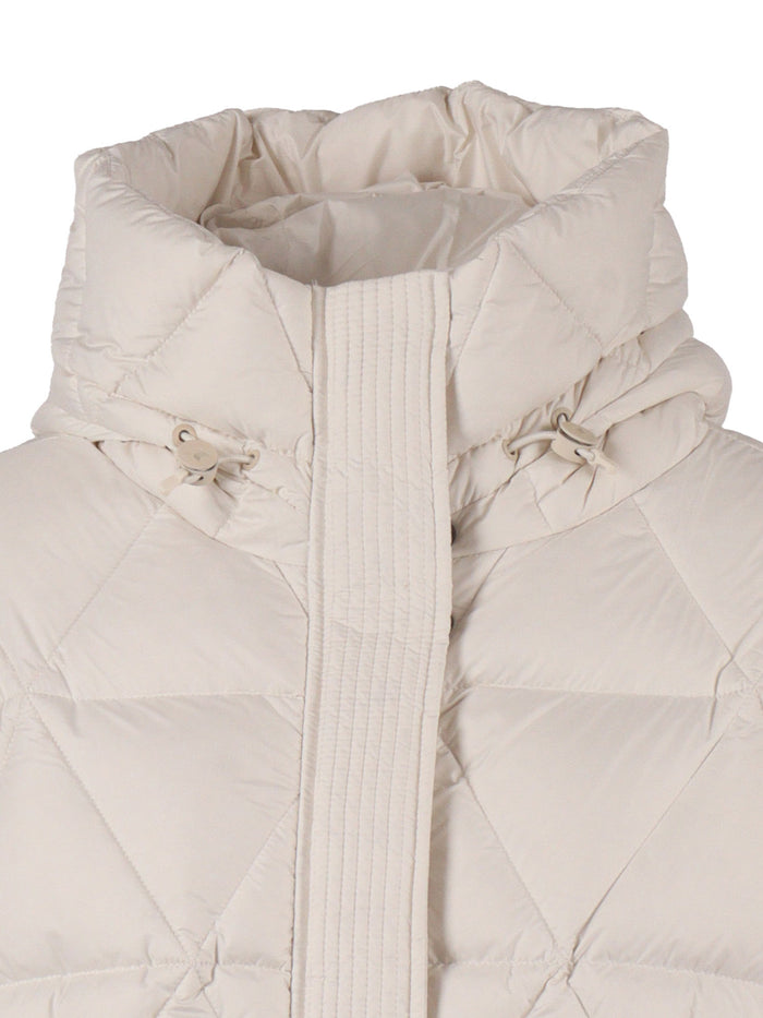 Lethille Thermo Microfiber Down Jacket White Short Puffer