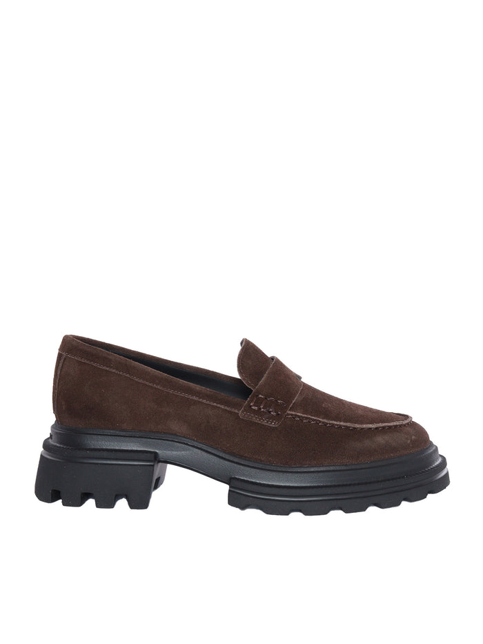 H674 Mocassino Brown Loafer