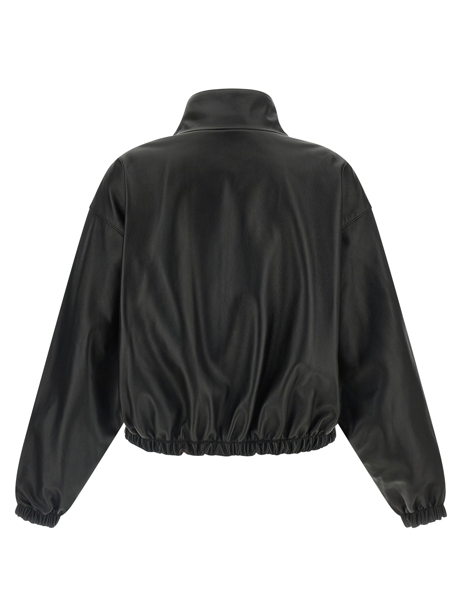 Reversible leather jacket Black Lamb (ovis Aries) Down Jacket, Parka, Casual