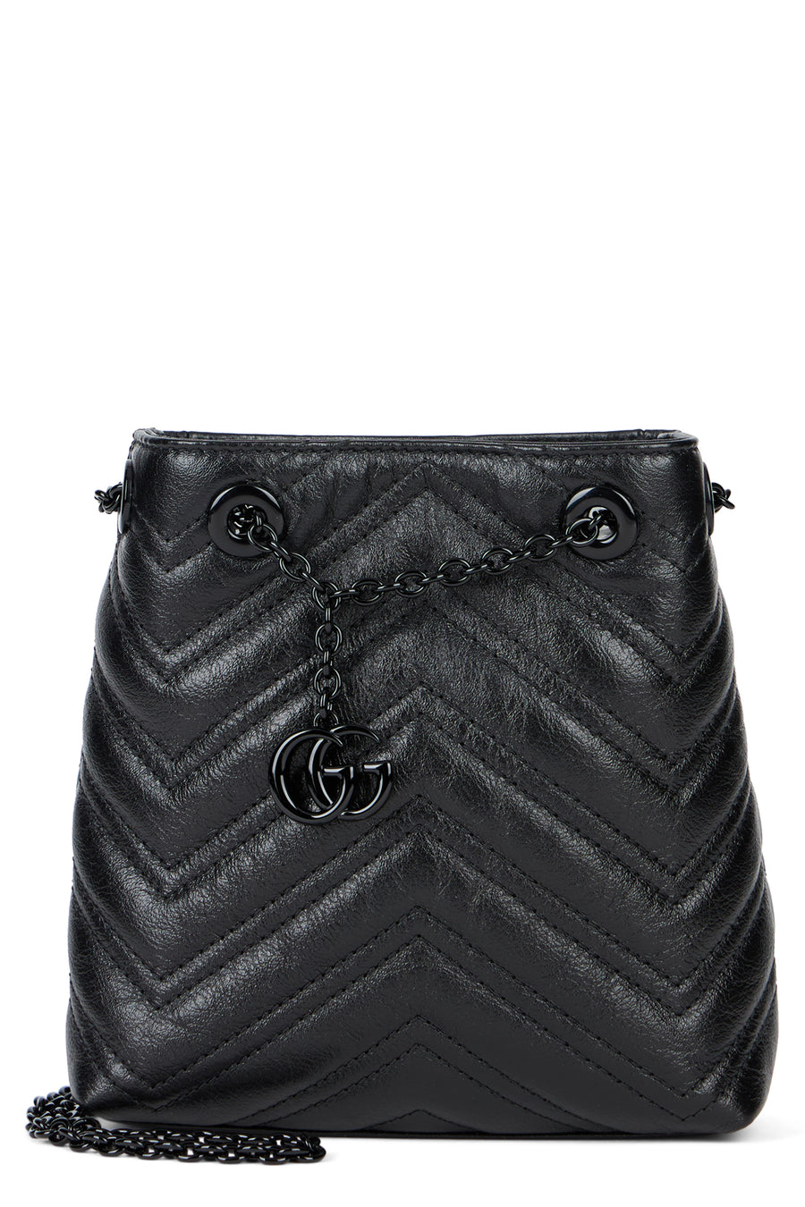Shoulder Bag Marmont Mini Black Calf Skin