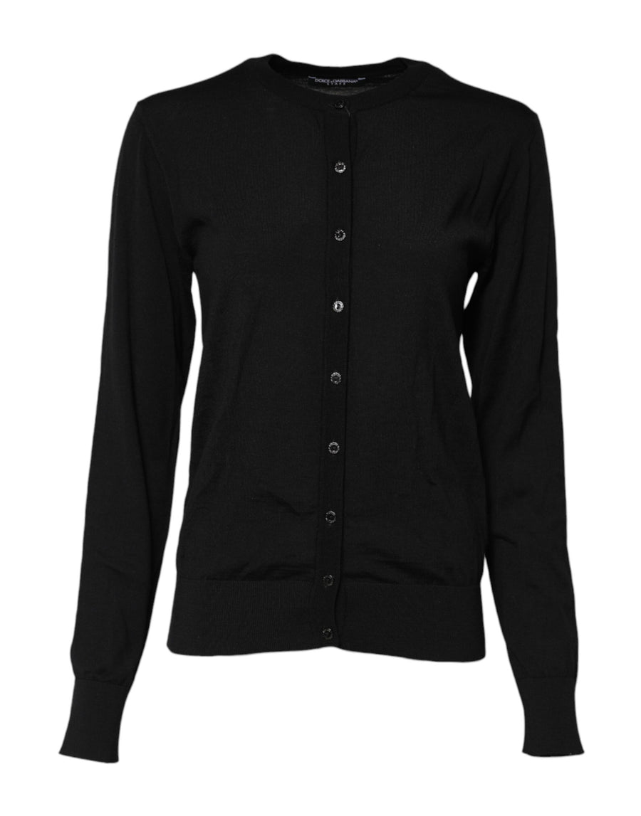 Dolce & Gabbana 100% Virgin Wool cardigan in black