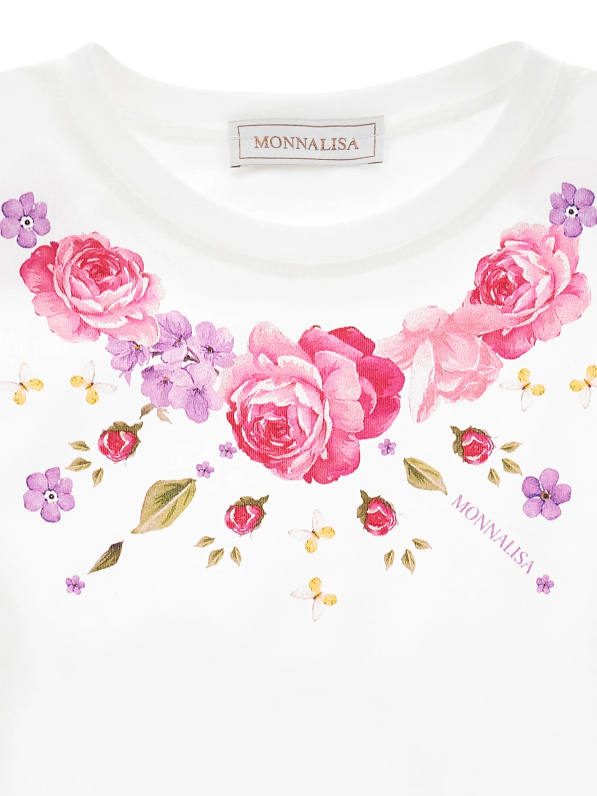 Tee Flowers Jersey White Cotton | T-shirt